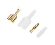 20 Set 1 To 2 Female/Male Bullet Crimp Terminals Electric Wire Connecting Tool With Sleeve