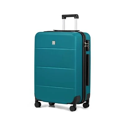 Hanke 26 Inch Checked Luggage Medium Hard Shell Suitcases with Wheels Lightwe...