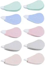Gadpiparty 10Pcs Correction Tape for Students Portable Tape for Instant Document Corrections Stationery School and Home Use