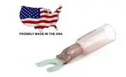 MVP 25 Red Heat Shrink 18-22 AWG Spade Fork Wire Connector Terminal #10 Stud USA