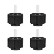 Catzon 4Pcs Aquarium Sponge Filter Breeding Fry Betta Shrimp Nano Fish Tank With Replace Cotton Wick Black-XY280