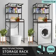 Over Toilet Shelf Rack Bathroom Organiser 3 Tier Freestanding Storage Shelves Unit Laundry Towel Washing Machine Heavy Duty Airing Shelving