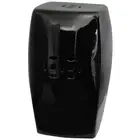 18" Solid Black Square Porcelain Garden Stool