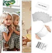 Growth Chart for Wall Kids Height Measurement Full Body Mirror Ruler Nursery Decor Wall Art Stickers for Baby & Toddlers Puzzle Decal for Girls & Boys Room Kids Height Growth Wall Chart Puzzle Mirror