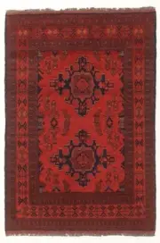 Vintage Hand-Knotted Tribal Carpet 3'3" x 4'10" Traditional Wool Rug