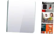 Magnetic Locker Mirror | Frameless Glass with Strong Magnetic Backing, Rounded