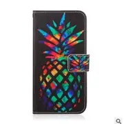 Colorful Pineapple Pattern Colored Drawing Horizontal Flip Leather Case for Huawei P Smart (2019), with Holder & Card Slots & Wallet