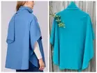 NWT CRESWICK One Sz Teal The Ultimate Swing Cape Wool Cashmere Knit Warm