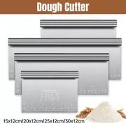Dough Scraper Stainless Steel Bake Cake Slicer Pastry Cutter Multipurpose Bench