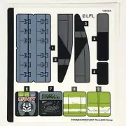 LEGO STICKER SHEET 75314 Star Wars The Bad Batch Attack Shuttle Decals Stickers