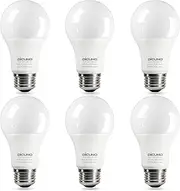 DiCUNO E27 Bulb, LED Light Bulb, Warm White 2700K, CRI 90, 60W Equivalent, 9W 806LM, A60 Edison Screw, Non-dimmable, Energy Saving E27 LED Globes for Home Lighting, Pack of 6