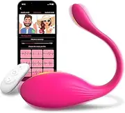APP Remote Control Vibrator Sex Toys, Wearable Panty Mini G Spot Bullet Egg Vibrators with 10 Vibration Modes, Rose Dildo Clitoral Vagina Anal Stimulator, Adult Sex Toy for Women or Couples (Pink)