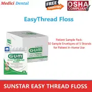 Dental SUNSTAR EASY THREAD FLOSS Ortho EasyThread Floss Patient Sample 50 env/bx
