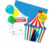 Circus Tent Invitations (Pack of 8)