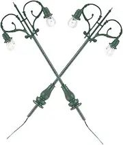MUSISALY 2pcs Mini Street Light Model Decorative Lamp for DIY Microlandscape Ornaments Safe Garden Decoration for Mini House and Toys Sand Table Models