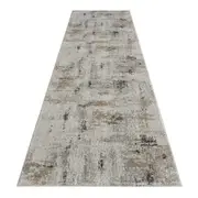 Portise Forest Grey Beige Runner Rug