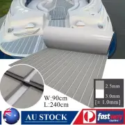 EVA Foam Boat Flooring 90x240cm Marine Faux Teak Decking with Adhesive Backing