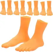 5Sets Tiny Foot Puppets Interactive Finger Puppets for Party Fun Left Right for Storytelling and Halloween Celebrations Bag Included