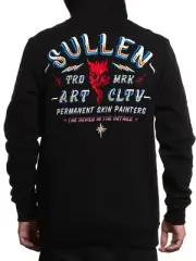Sullen Men's Skin Painter Pullover Hoodie Tattoo Art Collective Logo Hoody