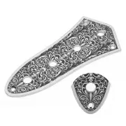 Bass Control Plate Aluminum Alloy Carved Board Volume Switch For Jazz Guitar ZOK