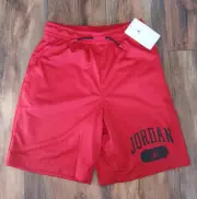 Nike Jumpman Jordan Shorts Red Basketball New Logo Boys L Youth