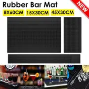 Rubber Bar Mat for Cocktail Bartender Coffee Countertop Kitchen Drying Glass Mat
