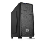 TT Versa H25 Midi-Tower Case - NO PSU, Black-Drive Bays: 2x 5.25" & 3x 3.5"/2.5"