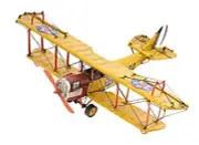 1918 Yellow Curtiss Aeroplane model