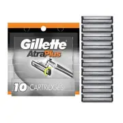 Gillette Atra Plus Mens Razor Blade Refill Cartridges 10 Ct Pack of 3
