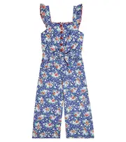 [Polo Ralph Lauren Kids] Polo Ralph Lauren Kids Floral-printed cotton jumpsuit Y 10 multicoloured