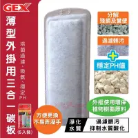 在飛比找蝦皮購物優惠-日本 GEX 五味 薄型外掛 替換棉 活性碳板 防藻碳板 外