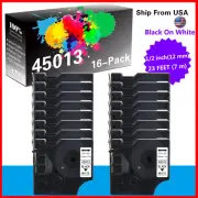 16PK 45013 Black on White Compatible D1 Tape for 220P 300 450 1/2" LabelManager