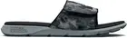 Under Armour Men's Ignite Pro Graphic Slide Sandal, Harbor Blue-Harbor Blue-Blac