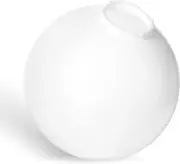 KastLite White 12" Acrylic Lamp Post Globe | 3.94" Twist Lock