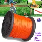 Trimmer Line 2.4mm Whipper Snipper Cord String Wire Mowing Brushcutter Nylon200m