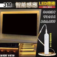 在飛比找PChome24h購物優惠-【WIDE VIEW】3M智能感應LED燈條(感應燈條/QR
