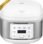 8 Cup Rice Cooker LED Touch Non-Stick Quick Warm Timer White