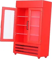ibasenice Doll House Mini Fridge Model Miniature Freezer and Refrigerator Set Doll House Appliance for Decor