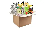 Pokemon 8" Mystery Blind Box 3-Pack Plush - Receive 3 Assorted Random Styles Limited Edition Silver Starters - Officially Licensed - Surprise Stuffed Animal Toy Figure - Gift for Kids, Boys, Girls