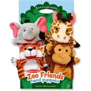 Melissa & Doug Hand Puppets Zoo Friends Kids/Childrens Interactive Play Toy 2y+