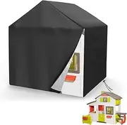 MRWiZMS Playhouse Cover, Children's Outdoor Tarpaulin, 420D Oxford Cloth, Waterproof, UV-Resistant and Dustproof, Protective Case for Children (L220 x W 174 x H 173 cm)