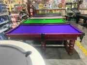NEW 8ft Slate Pool Snooker Billiard Table Cedar With Purple Felt Ballina Area