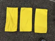 Microfiber cleaning cloth -towel -16" x 16" - 3 pcs -yellow
