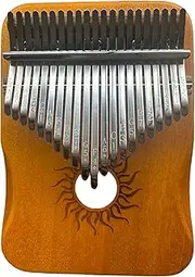 Kalimba Thumb Piano, 21 Keys, Musical Gift Set with Tune Hammer, Music Book, Carrying Bag