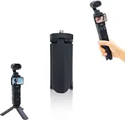LICHIFIT Portable Mini Tripod for DJI Osmo Pocket 3 Camera Foldable Desktop Stand Bracket Support Handheld Mount Holder Extension Handle with 1/4" Screw Interface