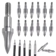 12X Arrowheads 75-300grain Archery Pure Steel Broadheads Points Tips Bow Target