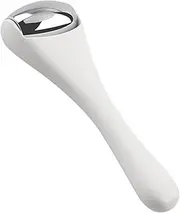 Gatuida 1pc Massage Stick Facial Roller Eye Cream Massage Applicator Fine Skin Tighten Facial Massage Roller Face White Zinc Alloy Cosmetic
