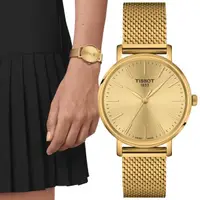 在飛比找momo購物網優惠-【TISSOT 天梭 官方授權】EVERYTIME LADY