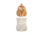 Sitting with Hands Around Knees Ornaments Resin Casting Molds Body Sculpture Candle Mould DIY