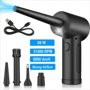 Compressed Air Duster for Keyboard Electric Air Blower Computer Clean Cordless